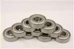 10 Bearing 5mm Bore Stainless Steel Shielded Miniature Ball Bearings