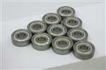 10 Bearing 5x10x4 Stainless Steel Shielded Miniature Ball Bearings