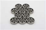 10 Bearing 7x17x5 Stainless Steel Open Miniature Ball Bearings