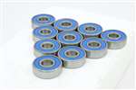 10 Bearing R166-2RS 3/16 x 3/8 x 1/8 inch Sealed Miniature Bearings