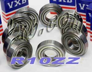 10 Bearings R10ZZ 5/8"x1 3/8"x0.344" Shielded:vxb:Ball Bearings