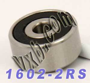 1602-2RS Sealed Bearing 1/4"x11/16"x5/16" :vxb:Ball Bearing