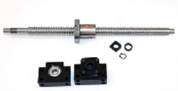 37" inch Travel Stroke16mm Anit-Backlash Ballscrew set with Nut and Bearing Supports