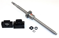 21" inch Travel Stroke 16mm Anit-Backlash Ballscrew set with Nut and Bearing Supports