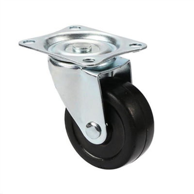 1" Inch Plastic Omni Rubber Wheel with Top Plate