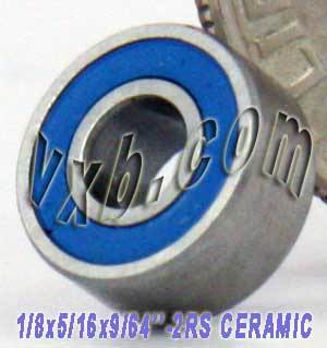 Sealed Bearing 1/8"x5/16"x9/64" Ceramic:vxb:Ball Bearing