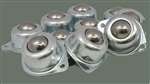 2 Holes Flange Ball Transfer Unit pack of 10 Mounted Bearings