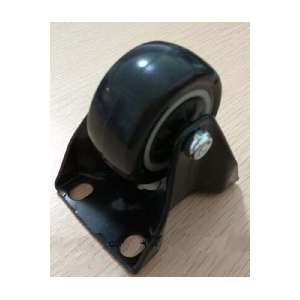 2"Inch Heavy Duty Black Rigid Caster Wheel with 220 lbs Load Rating