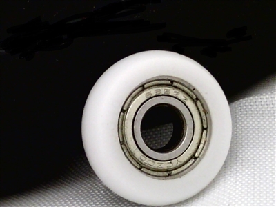 4mm Bore Bearing with 16mm White Plastic Tire 4x16x6mm