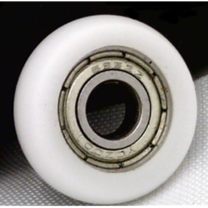 5mm Bore Bearing with 17mm White Plastic round Tire 5x17x6mm