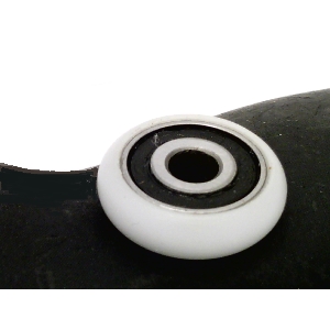 5mm Bore Bearing with 20mm White Plastic Tire 5x20x5.5mm
