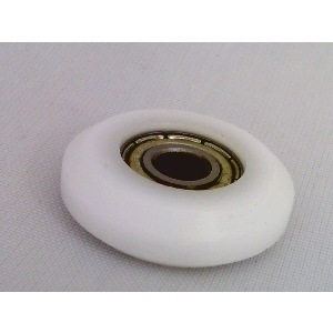 5mm Bore Bearing with 17mm White Plastic Tire 5x17x6mm 