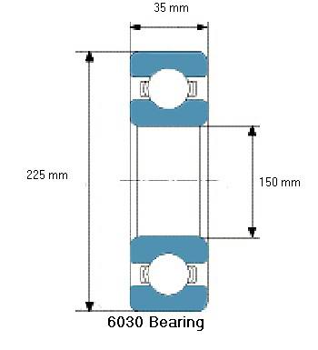 6030 Bearing Drawing