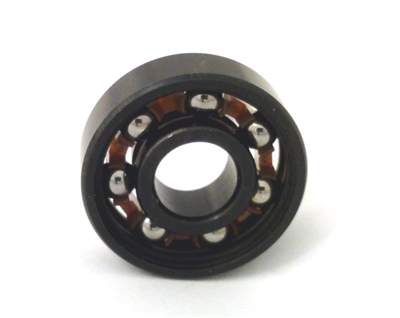 Chrome Steel 608B Miniature Open Ball bearing with Nylon Cage 8x22x7mmm