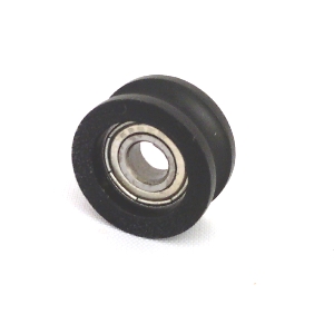 6mm Bore Bearing with 21mm Round Nylon Pulley U Groove Track Roller Bearing 6x21x10mm