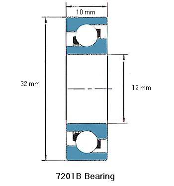 7201B Bearing Drawing