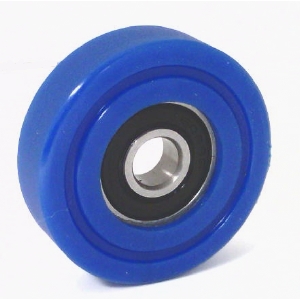 8x40x13mm Polyurethane Rubber roller wheel Bearing  Sealed Miniature with tire