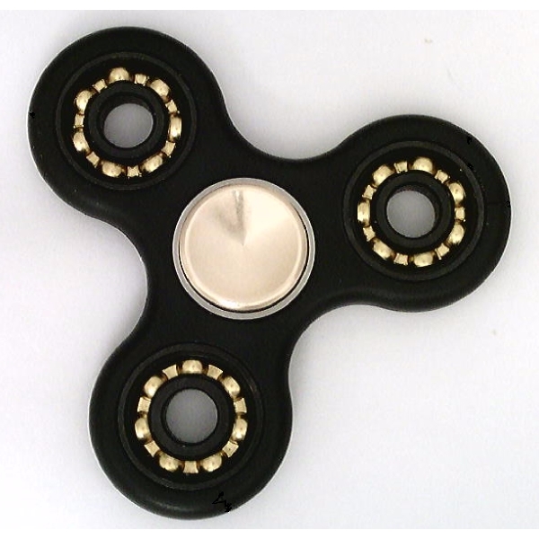 Black Fidget Hand Spinner Toy with Center Full Ceramic ZrO2