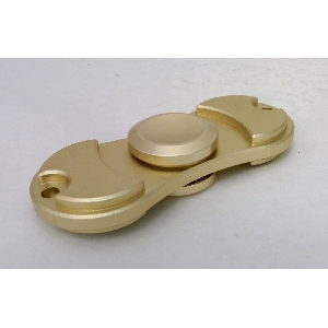 Brass color Aluminum Dual Fidget Hand Spinner Toy 42Q