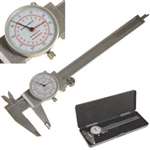 Old School Precision Dial Vernier Caliper Gauge Metric Measuring Tool 0-150mm