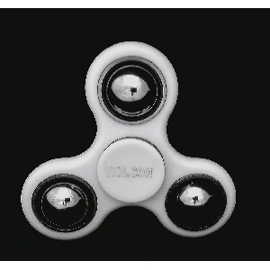 white Fast Fidget Hand Spinner Toy with Outer Counterweight 42Q