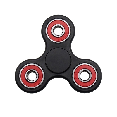 Fidget Hand Spinner Toy with Center Ceramic Bearing, 3 outer red Bearings 42Q