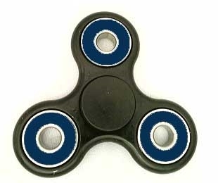 Fidget Hand Spinner Toy with Center Ceramic Bearing, 3 outer blue Bearings