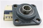 FYH NANF207 35mm Square flange with eccentric collar Mounted Bearings
