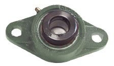9/16" Inch  HCFL202-9  2 Bolts Flanged Cast Housing Mounted Bearing with Eccentric Collar Lock
