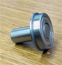1 1/8" Inch Flanged Bearing with 1/2" Diameter Integrated 1 1/4" Axle