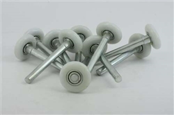 46mm Nylon Track wheel Combined with 114mm Axle Pack of 10 Bearings