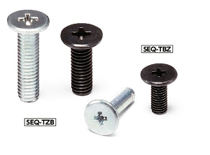 NBK-SEQ-M3-6-TBZ  6mm Cross Recessed Head Cap Screws with Extra Low Profile Pack of 50