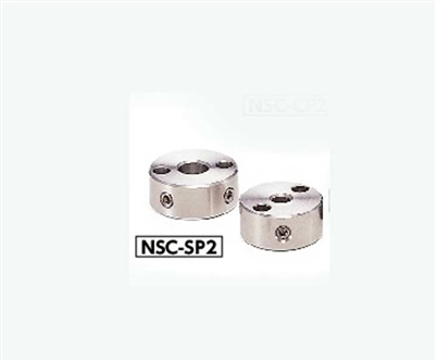 NSC-8-10-SP2 NBK Steel Set Collar with Installation Hole - Set Screw Type -  NBK - One Collar Made in Japan