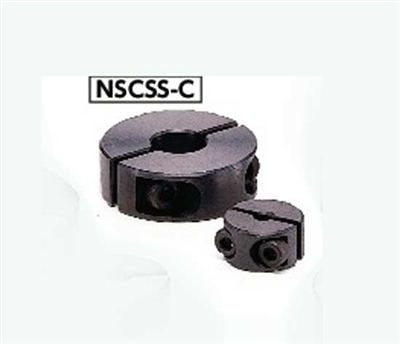 NSCSS-10-10-C NBK Set Collar  Split  type - Steel  Ferrosoferric Oxide Film One Collar Made in Japan
