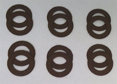 A Pack of 12 Brown seals for 608 Bearings