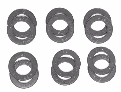 A Pack of 12 Grey seals for 608 Bearings