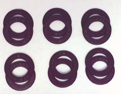 A Pack of 12 Purple seals for 608 Bearings