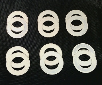 A Pack of 12 White seals for 608 Bearings