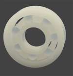 Plastic Bearing POM R6 Glass Balls 3/8 x 7/8 x 7/32 Ball Bearings inch
