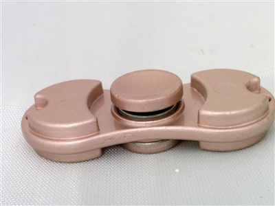 Small Pink Aluminum Dual Fidget Hand Spinner Toy