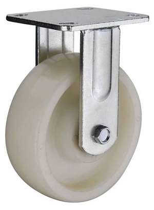 4" Inch Polyamide (Nylon) Caster Wheel 1102 lbs Fixed Top Plate