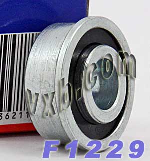 F1229 Unground Flanged 1/4 bore:Full Complement:vxb:Ball Bearing
