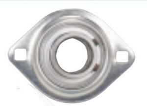 FHPFLZ207-22 Flange Pressed Steel 2 Bolt Unit:1 3/8 Inch inner diameter: Ball Bearing