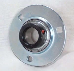 SAPF207-23 High Quality 1-7/16" Eccentric Pressed Steel 3-Bolt Flange Bearing 