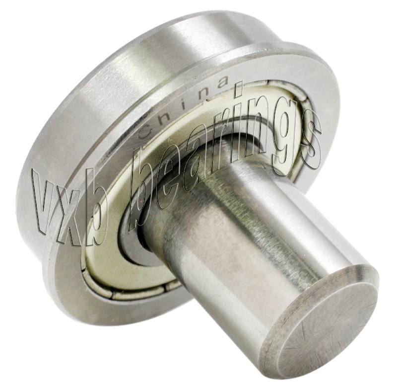 1/2" Inch Flanged Ball Bearing with integrated Axle:1/2"x1 1/8"x1":VXB Ball Bearing