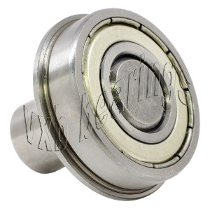 1/8" Inch Flanged Ball Bearing with integrated Axle:1/8"x1/4"x1/2":VXB Ball Bearing