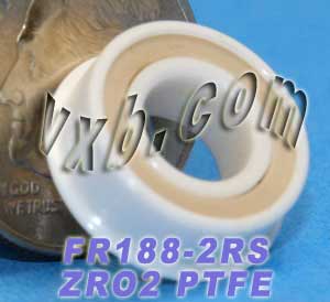 Full Ceramic Sealed Bearing 1/4"x1/2"x3/16" ZrO2:vxb:Ball Bearing
