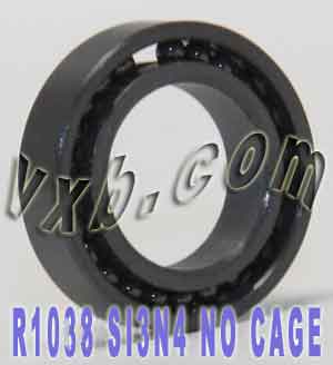 R1038 Full Complement Ceramic Bearing 3/8" x 5/8" x 5/32"  Si3N4:vxb:Ball Bearing