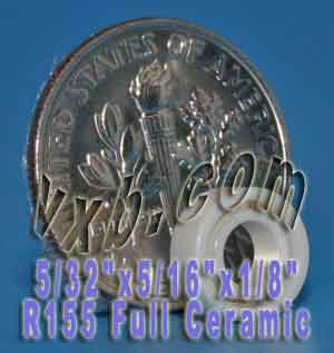 R155 Full Ceramic Bearing 5/32"x5/16"x1/8":vxb:Ball Bearing