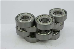 3x6x2.5 Stainless Steel Shielded Miniature Bearing Pack of 10